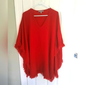 Neimann Marcus Small Medium Red 100% Cashmere Shawl